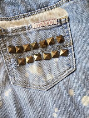 VINTAGE Sass & Bide Studded Light Wash Denim